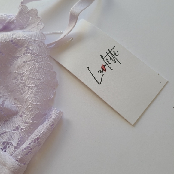 Lilac Lace Triangle Bralette - Picture 5 of 5